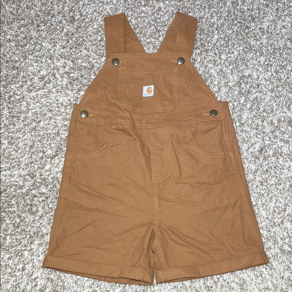 Carhartt Brown Kids Shortalls Overalls